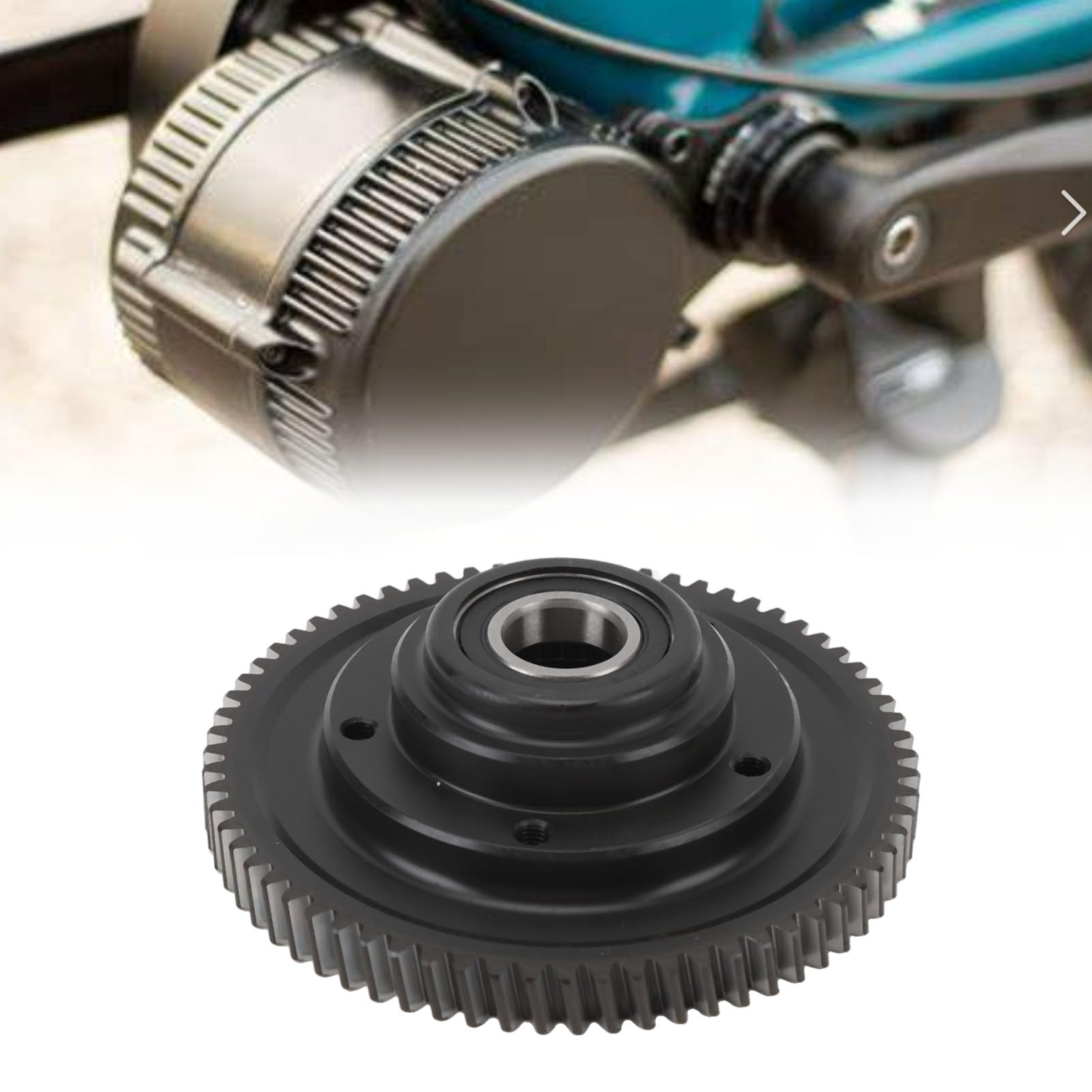Engranaje motor medio, poco ruido y metal duradero, repuesto engranaje grande, for reparación bicicletas eléctricas, mantenimiento industrial, bricolaje usuarios