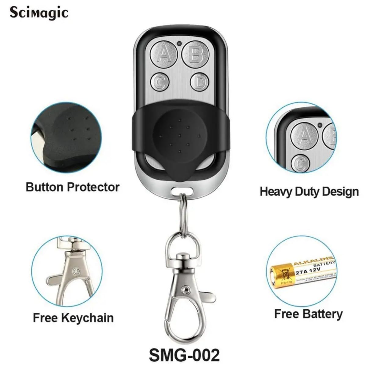 ELKA SKX1LC SKX2LC SKX3LC SKX4LC garage tür fernbedienung ersatz 433Mhz klon befehl handheld starten sender