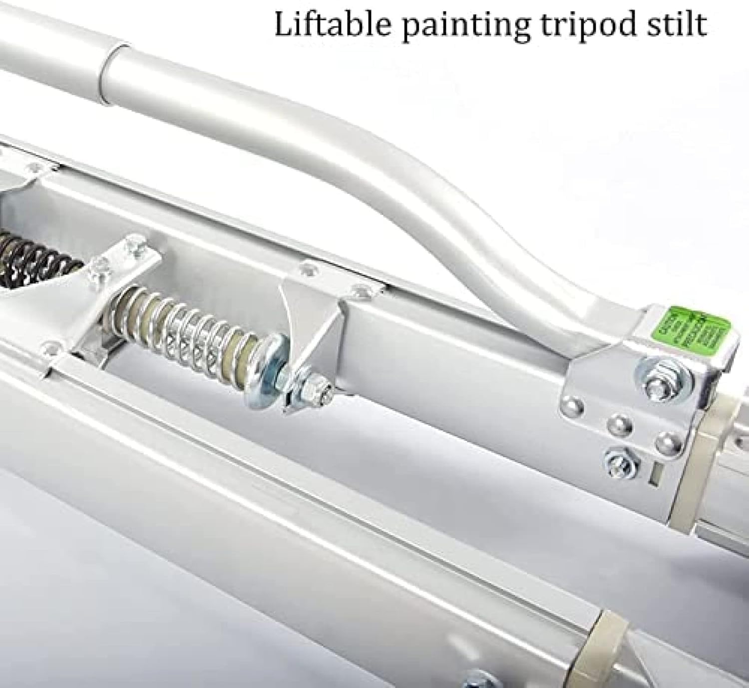 Trampoli decorativi per controsoffitti elettrici, altezza intonacatura trampoli per pittura e decorazione d'interni, regolabile 60-100 cm, finitura argento