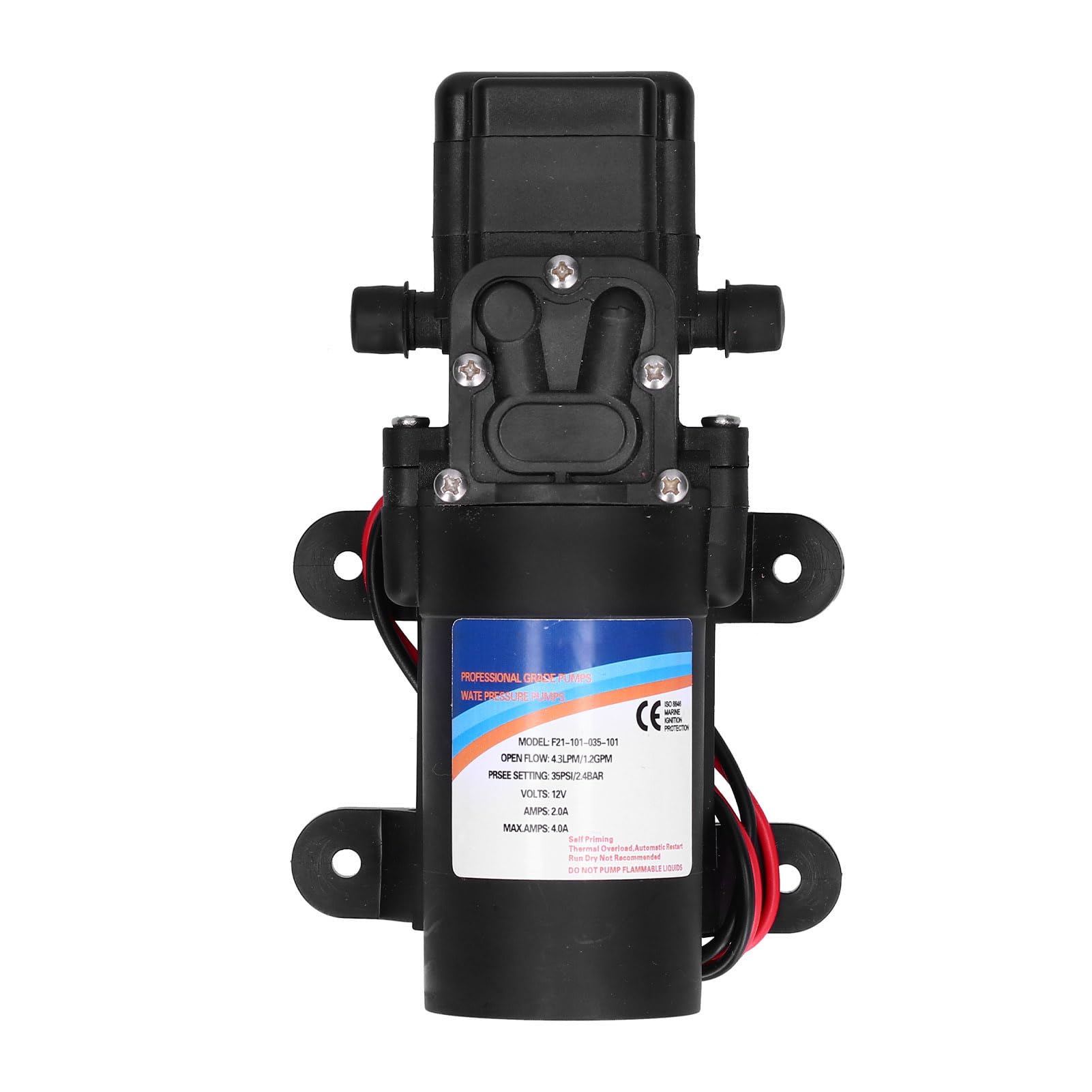 SIXRUN Bomba de Pulverización Autocebante, 4.3 L/min de Alta Presión