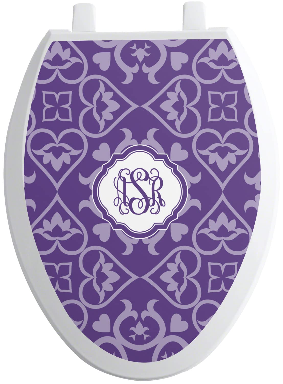 RNK Shops Personalized Lotus Flower Toilet Seat Decal - Elongated