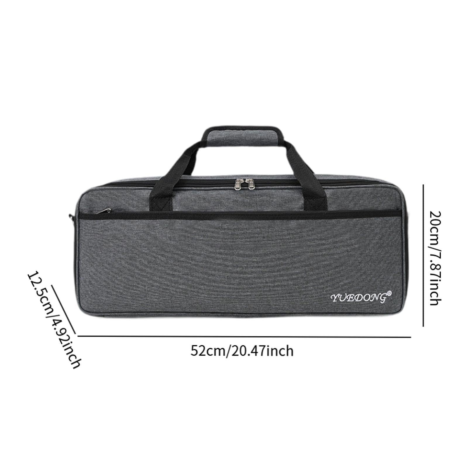 Borsa Porta Pedaliera con Doppia Cerniera per Viaggi E Performance, 52x20x12.5cm