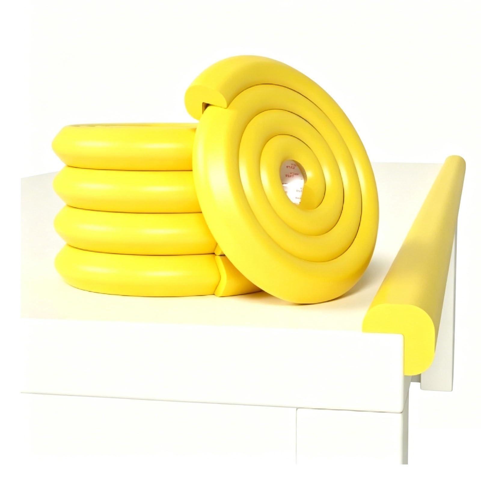YPIOUREN Foam Edge Protectors, Guards Proof Foam Padding, Foam Corner Guards, for Coffee Tables, Desks(Yellow,500cm (196.9 in))