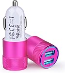 Car Charger, [2Pack/3.4a] Fast Charge Dual Port USB Cargador Carro Lighter Adapter for iPhone 15 14 13 12 11 Pro Max X XR XS 17 Plus 16, iPad, Samsung Galaxy S23 S22 S21 S25 Plus S7 j7 S10e S9 Note 8 | for iPhone 17e 15 14 13 12 11 Pro Max X XR XS 17