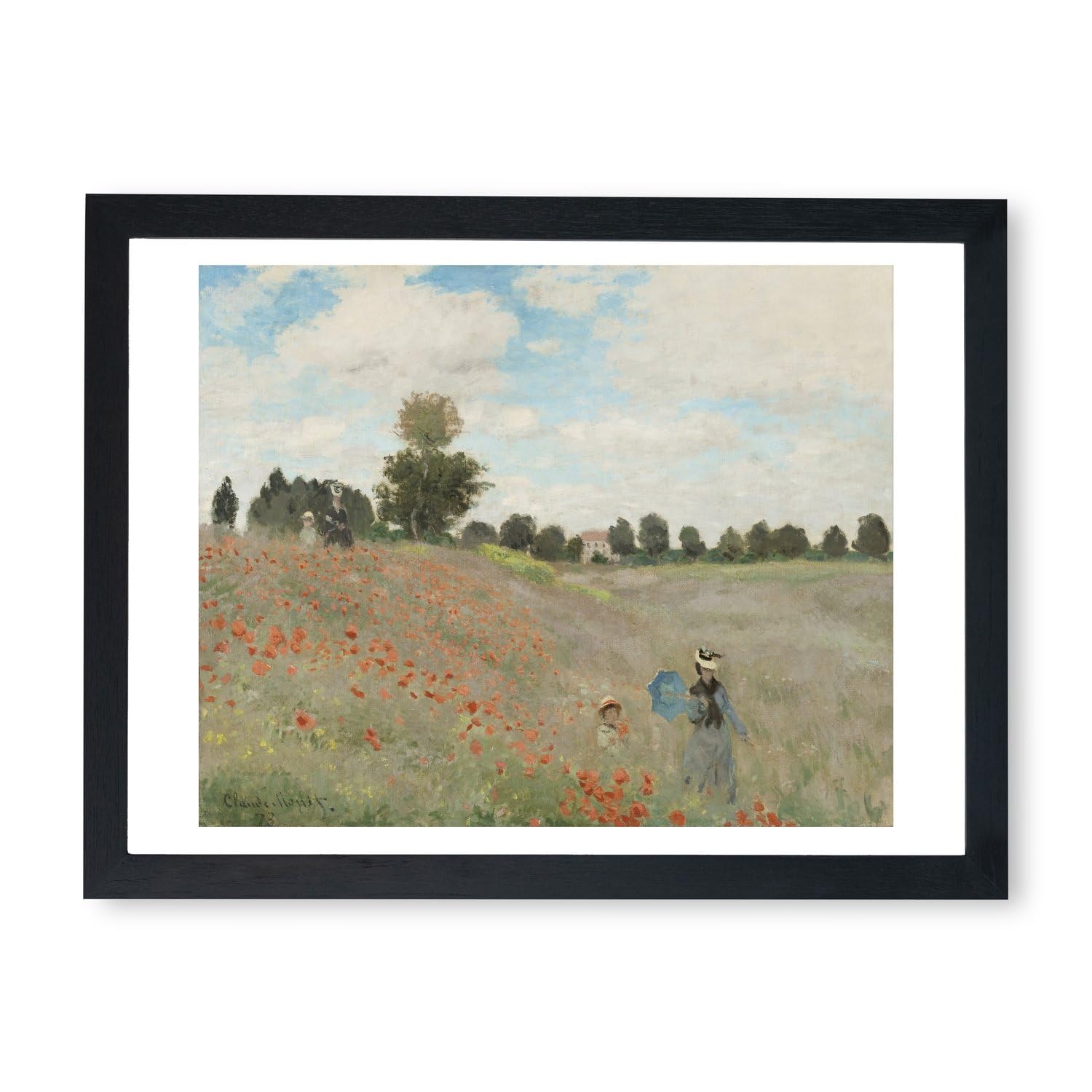 Affiche Claude Monet Coquelicots cadre mural taille M Spiffing Prints - 7