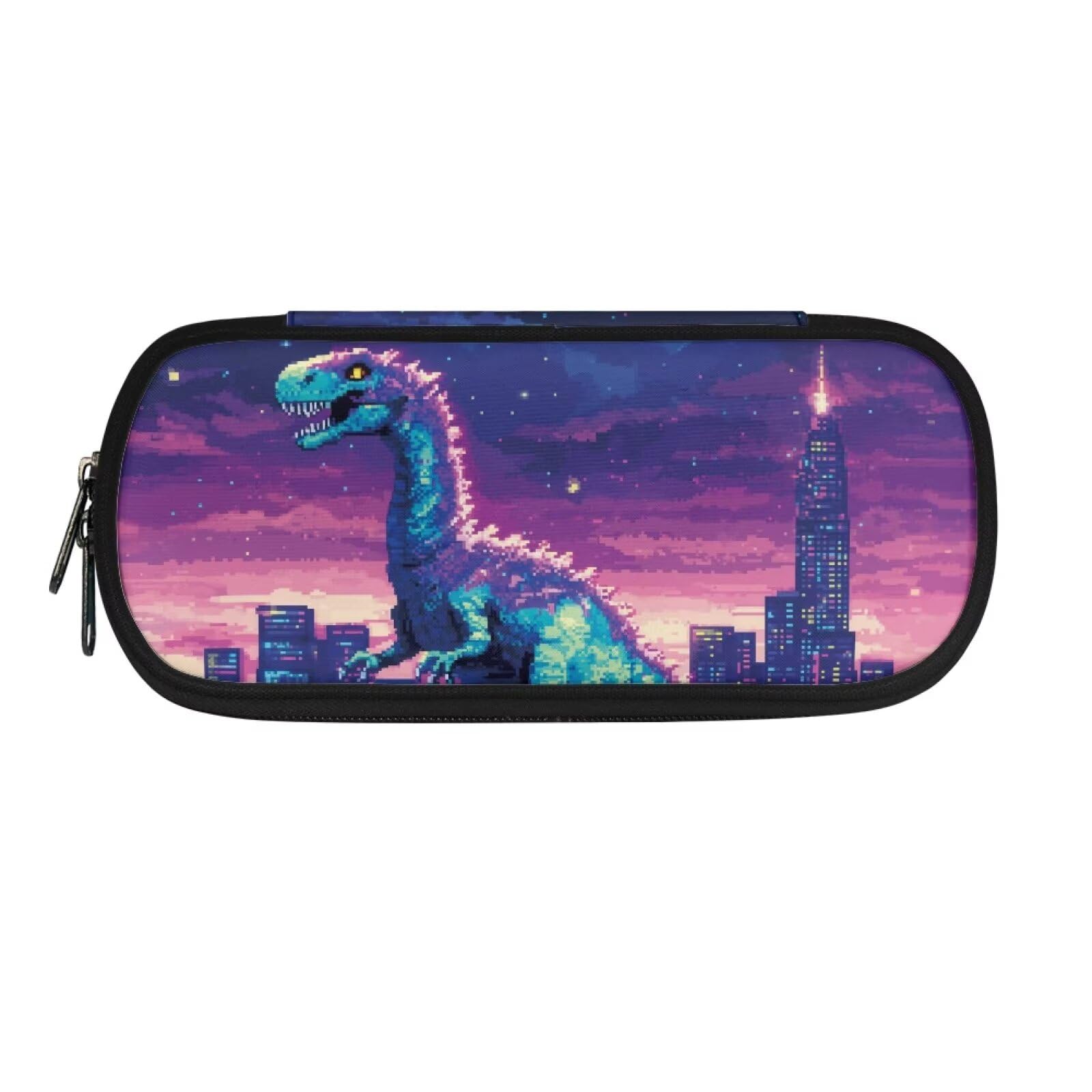 POLERO Dinosaur Pencil Case for Boys Back to School Stationery Pen Holder Pencil Storage Bag with Compartments — image 1