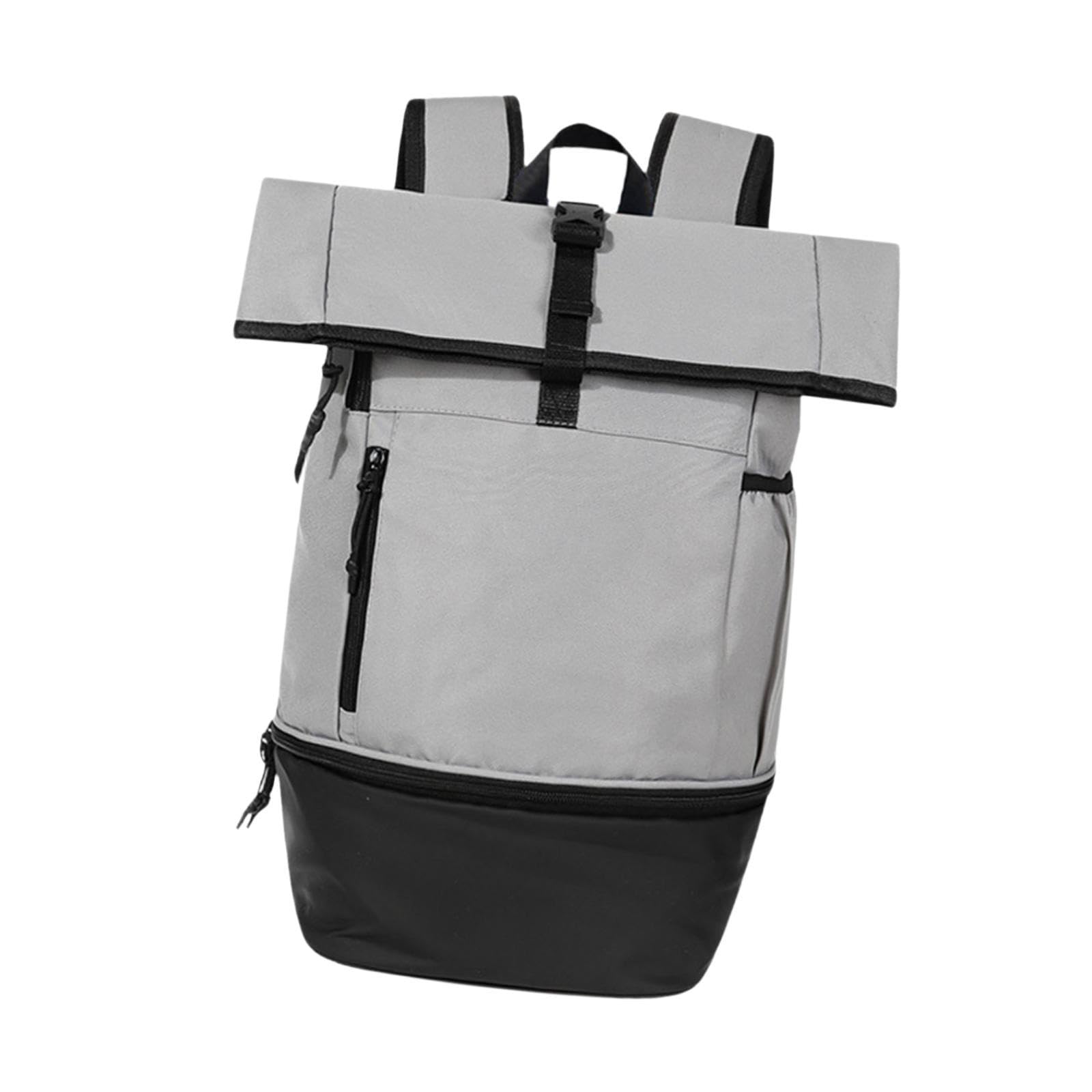 Outdoor Gym Backpack Outdoor Sport Travel Backpack for Travel Hiking Fitness Gray-image-23