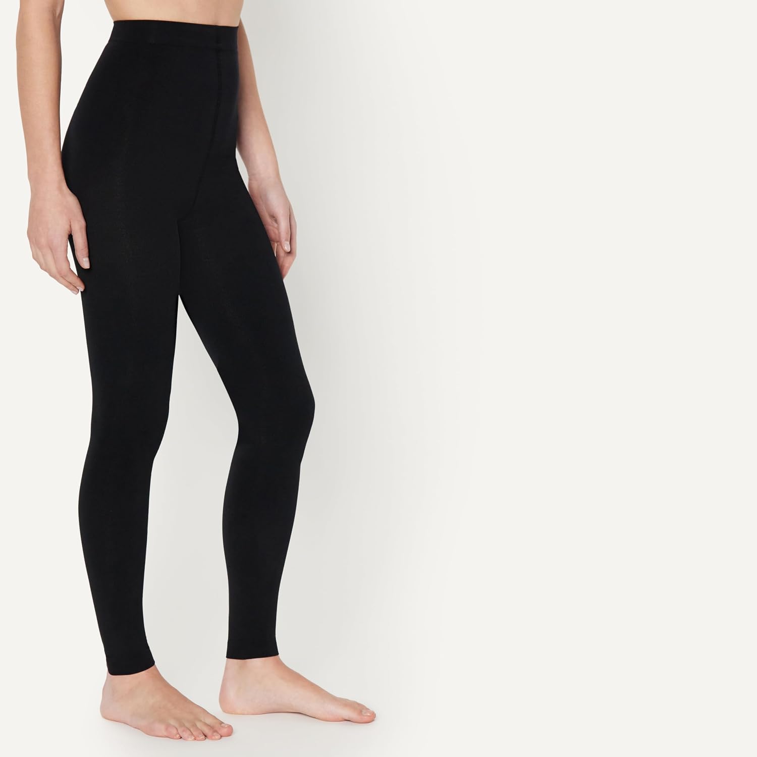 Amazon Essentials Women's Opaque Footless Tights (2 Pair Packs)