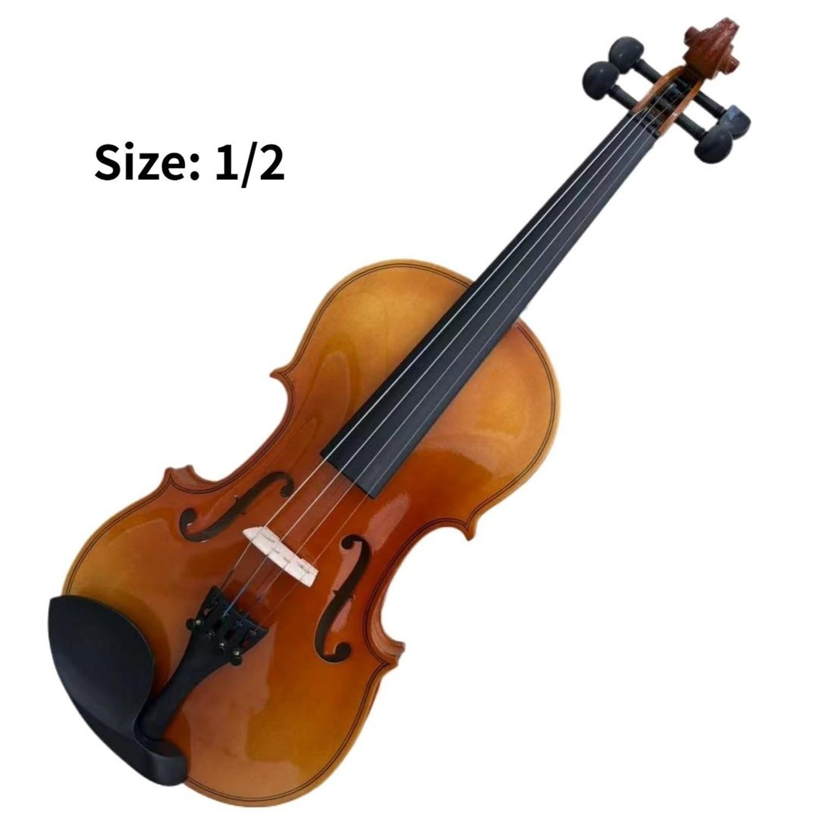 Skrzypce Instrumenty Muzyczne Pełnowymiarowy Zestaw Skrzypiec Akustycznych Z Przenośnym Twardym Futerałem Dla Początkujących O Każdym Poziomie Doświadczenia(1-2)