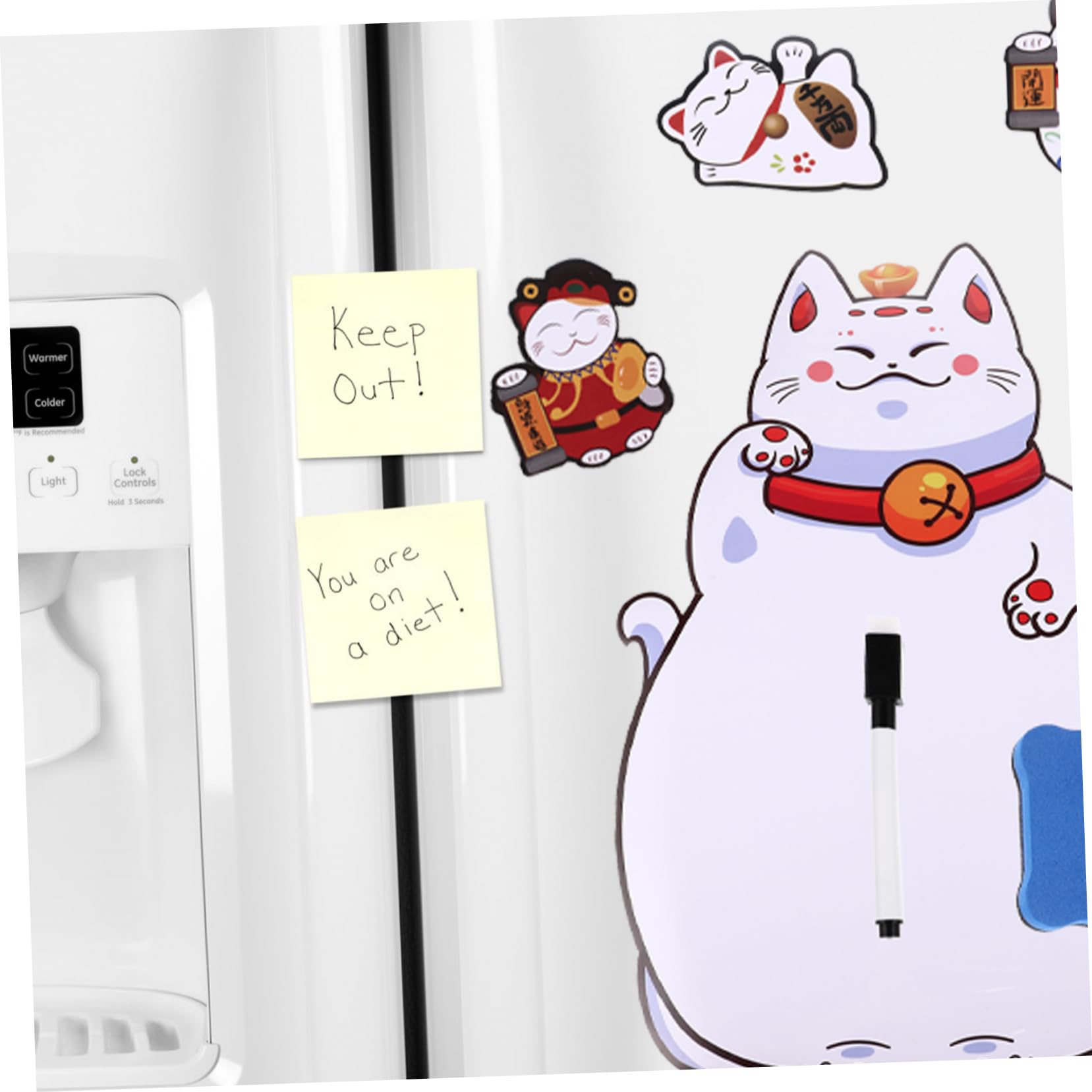 PRETYZOOM 4 Sätze Notizblock Magnet-kühlschrank Kinder Löschen Tafel Magnetische Belohnungstabelle Whiteboard Für Die Küche Küchenwaren Magnetische Menütafel Aufkleber Magnet Aus Gummi Weiß