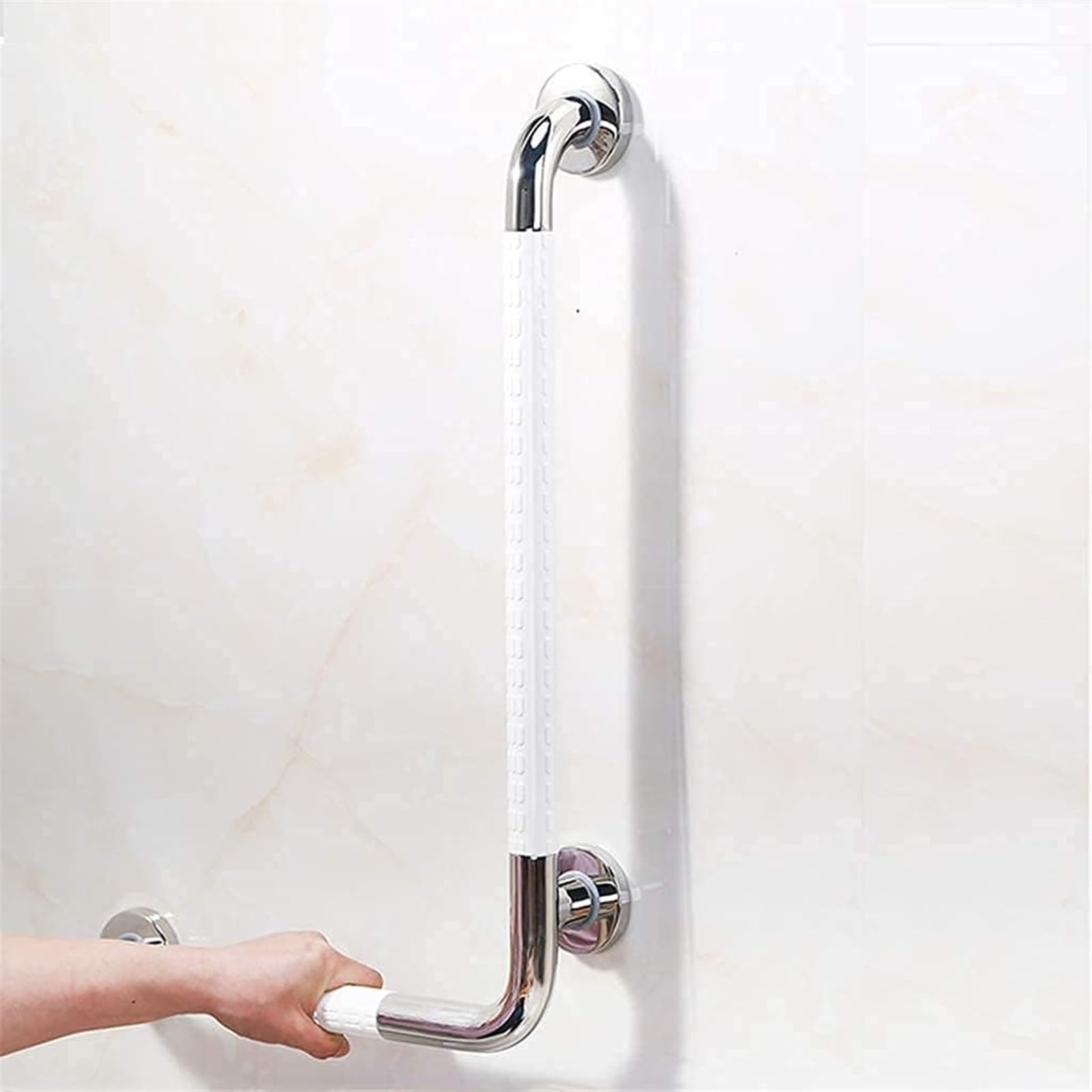Barra de Seguridad Resistente para bañera en Forma de L (Amarilla Izquierda 50 * 70 cm)