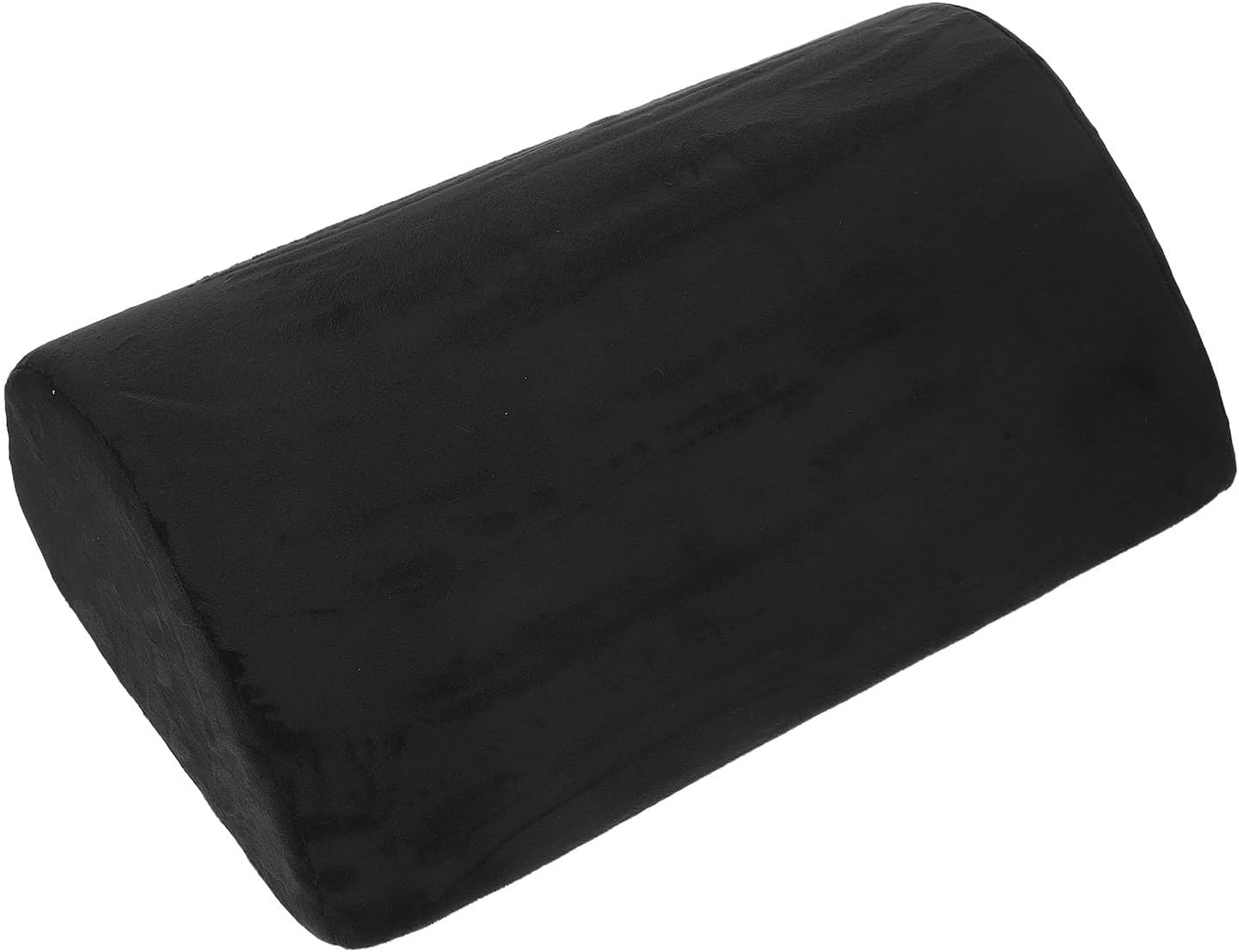 Yardwe -Desk Memory Foam Foot Cushion with Handle, Non-Slip Washable Black Footrest for Office, Home, Travel Comfort and Leg Support