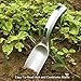 Bend-Proof Garden Trowel Tools with Sharp Edge, Rust Proof Small Gardening Hand Shovel, One-Piece Aluminum Transplanter with Grading Mark, Lightweight Comfortable Ergonomic Handle