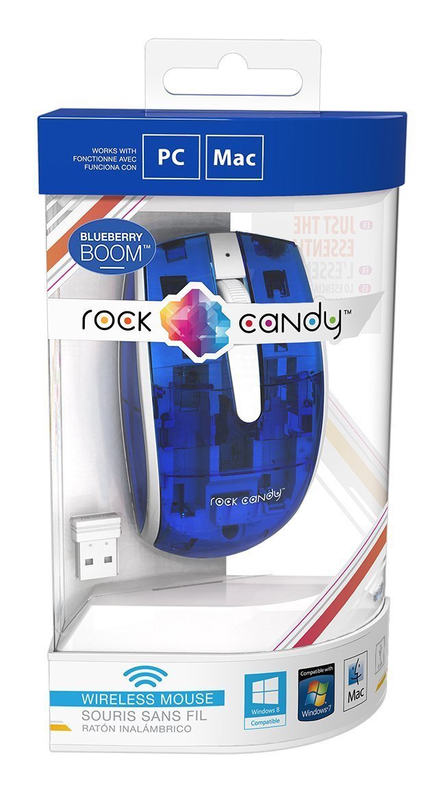 PDP Rock Candy Wireless Mouse - Blueberry Boom (904-002-NA-BL)