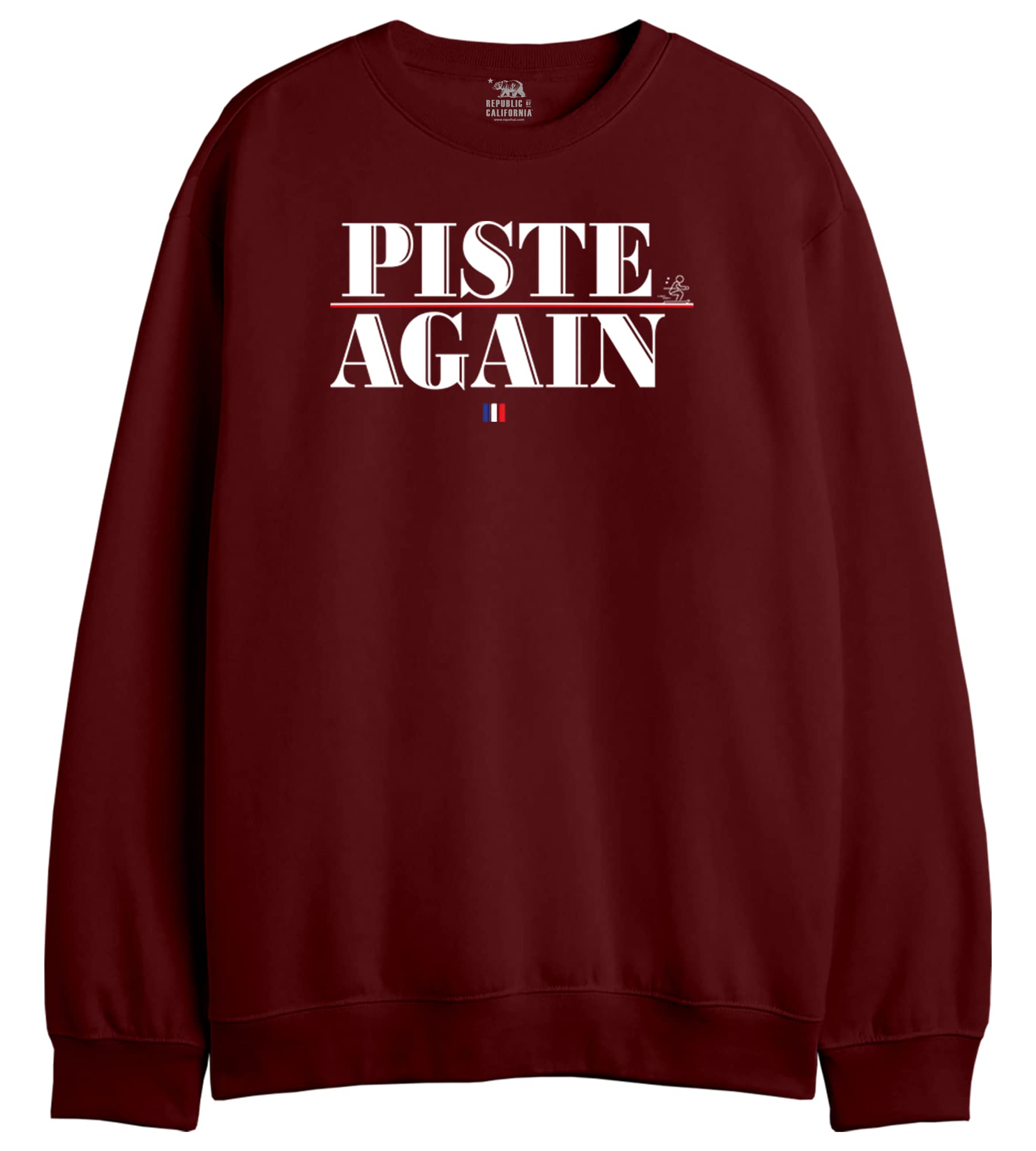 REPUBLIC OF CALIFORNIA Męska bluza z kapturem, Burgund, L
