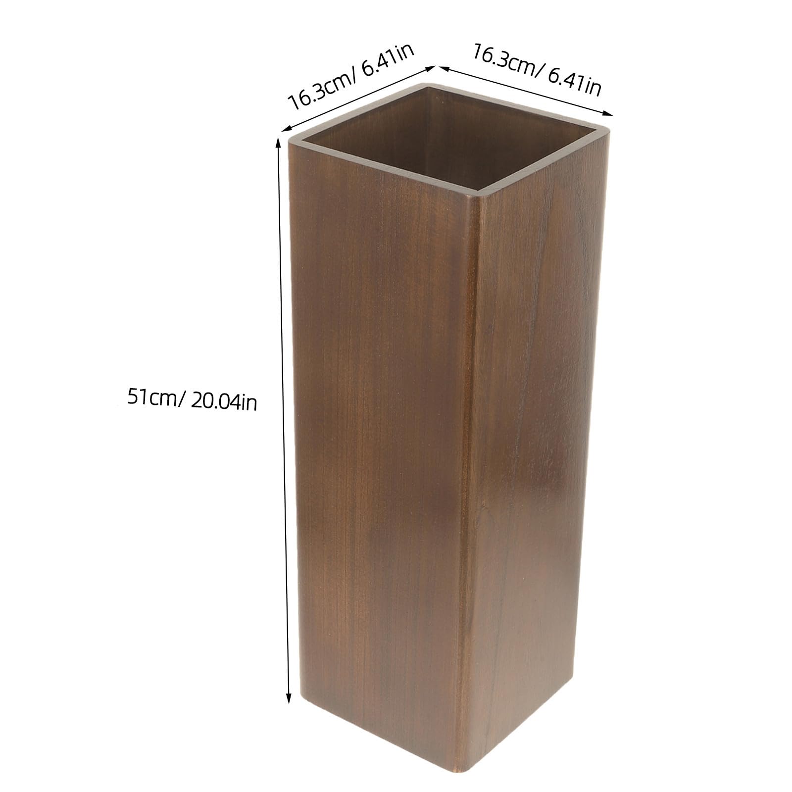 Portaombrelli Organizer in Legno Massello 51x16.3x16.3 CM Contenitore Capiente per Ingresso Casa e Hall Hotel