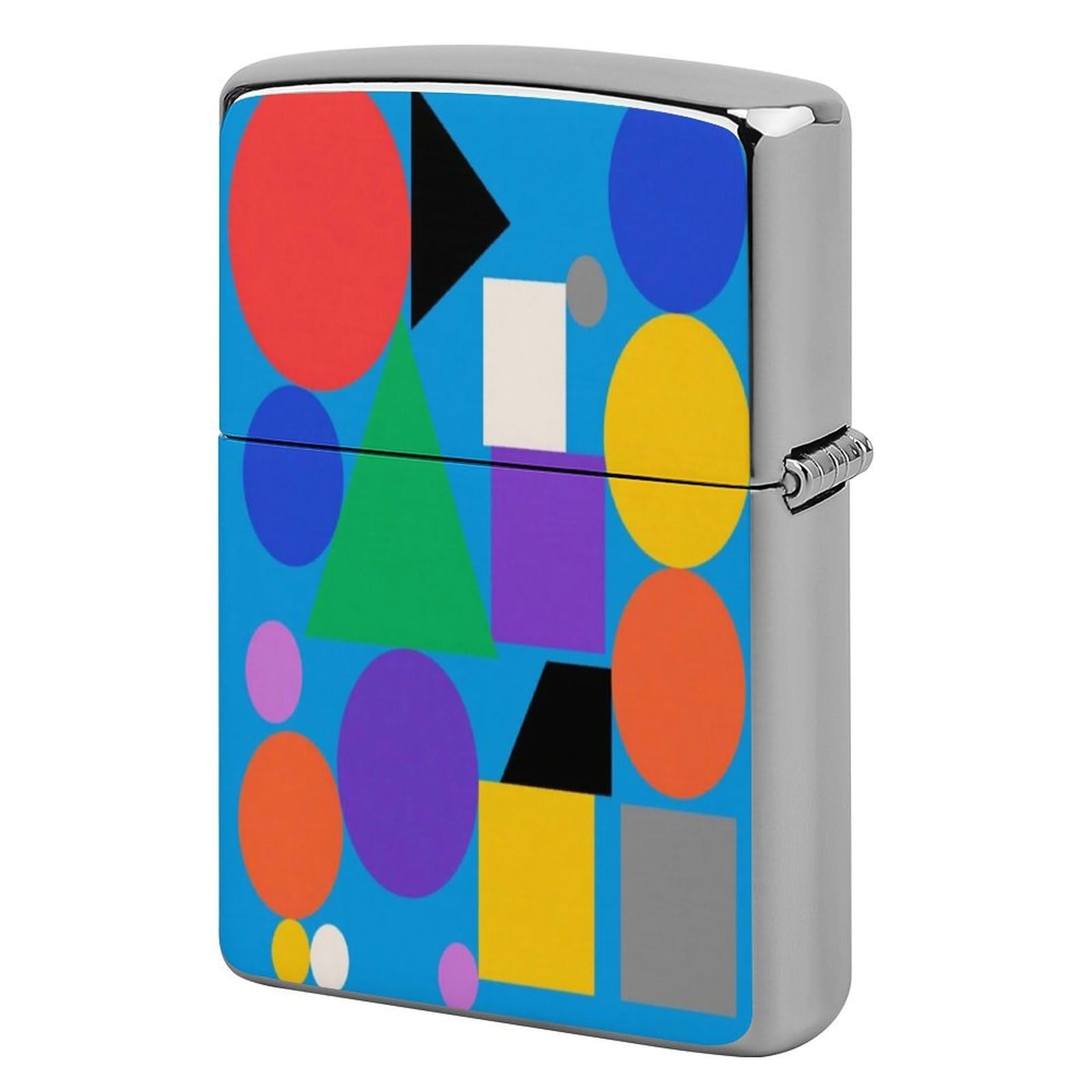 Fekiloot Style Geometry Lighter Case Cover Metal Lighter Case