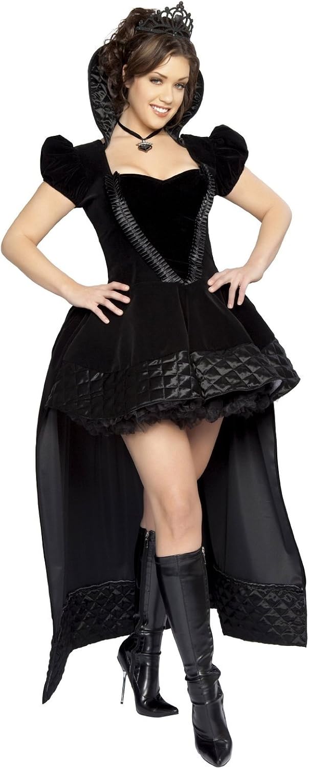 CLUBCORSETS Deluxe Ladies Wicked Alice in Wonderland Black Queen Fancy