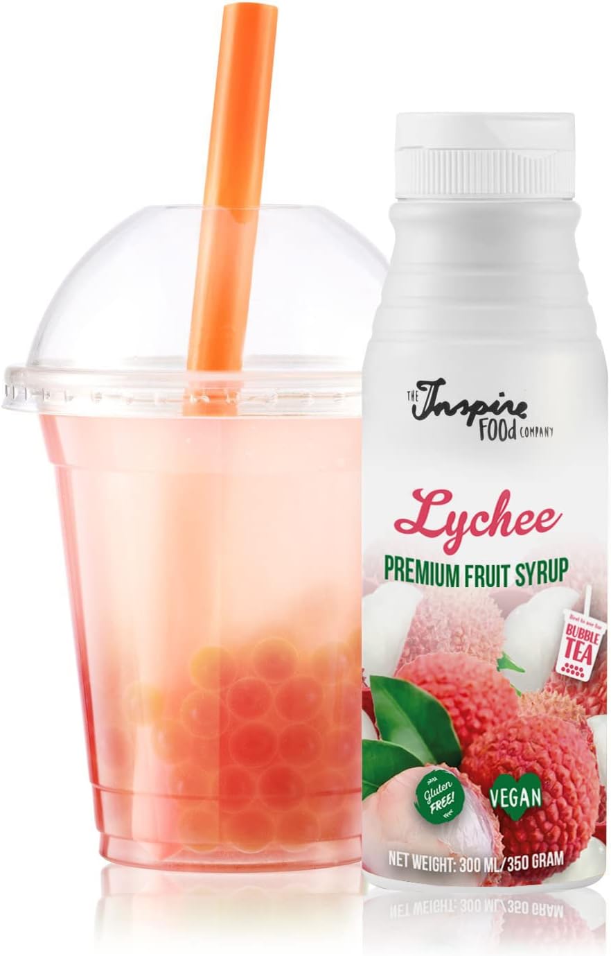 INSPIRE FOOD fruitsiroop voor Bubble Tea - 300 ML - Litchi