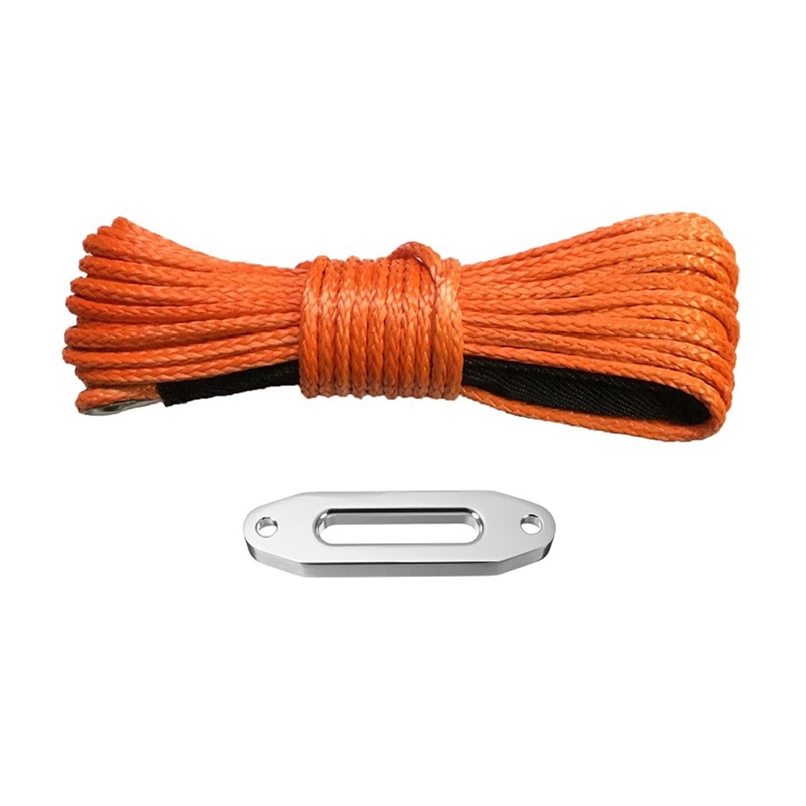 Mthckxjbsuz Oranje Winch Rope, 6Mm*15M And 4000Lbs Fairlead Synthetic Atv/Utv Winch Cable Rope Line For Tractor Tug(Oranje)
