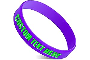 Customizable Rubber Bracelets  For Motivation, Awareness, Events, Wedding, Support