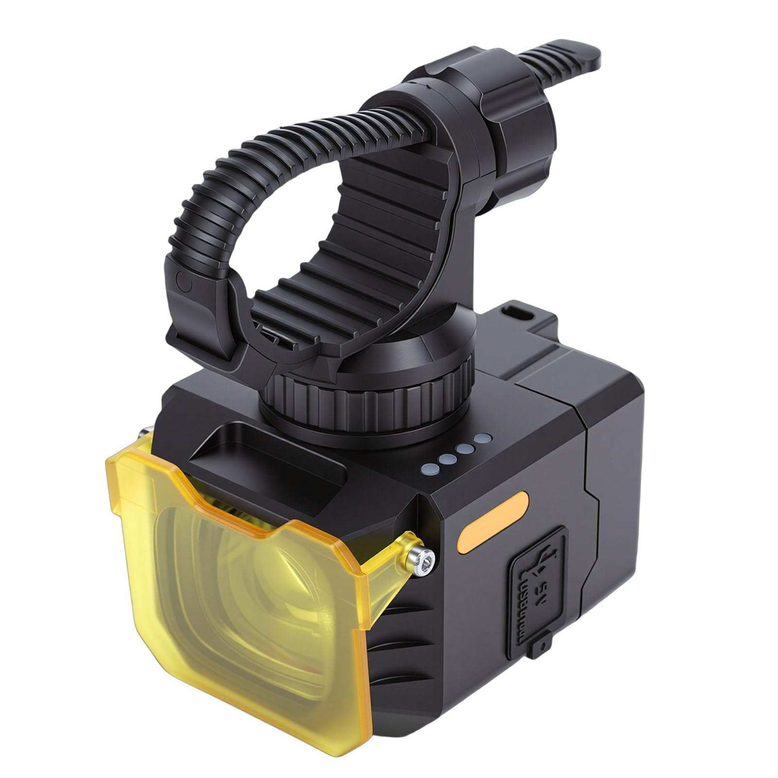 Potente Luce per Mountain Bike da 2400 LX, Impermeabile IPX5, Batteria da 3600 mAh, Ricarica Rapida USB Tipo C con Telecomando, Alta visibilità per la Guida Notturna, Lunga