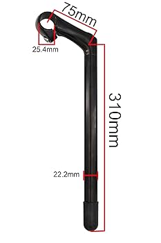 Amazon | WEERAS ロングクイルステム合金アルミ自転車ハンドル