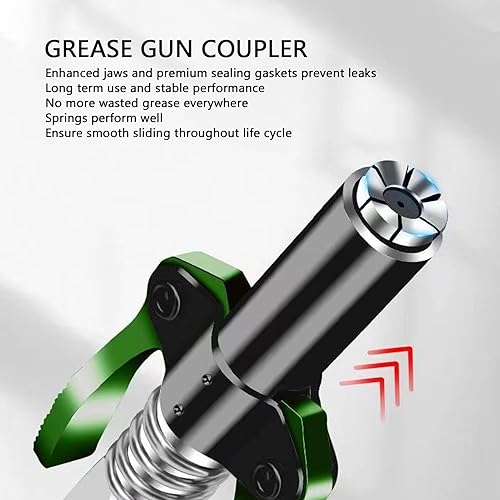 Miniatura 2 de Acoplador de pistola de engrase, doble manija autobloqueante puntas de grasa de liberación rápida acopladores de extremos, accesorios profesionales