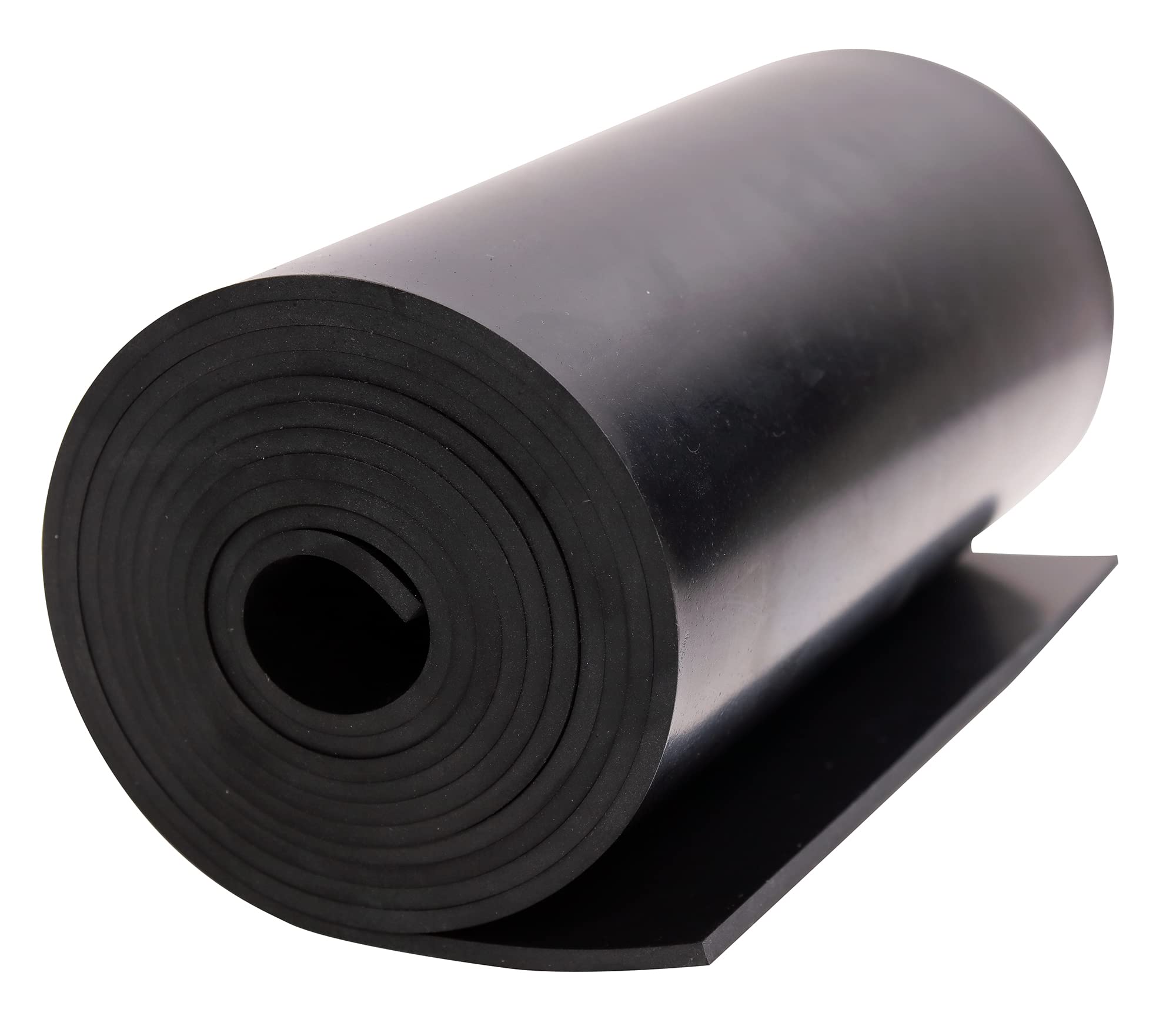 Neoprene Rubber Sheet Solid Rubber Strips Roll PadInsulation for Weather Stripping, Gasket, Shield, Costume, Seal, DIY (3/16 (.187") Thick, 12" Wide X 10' Long)