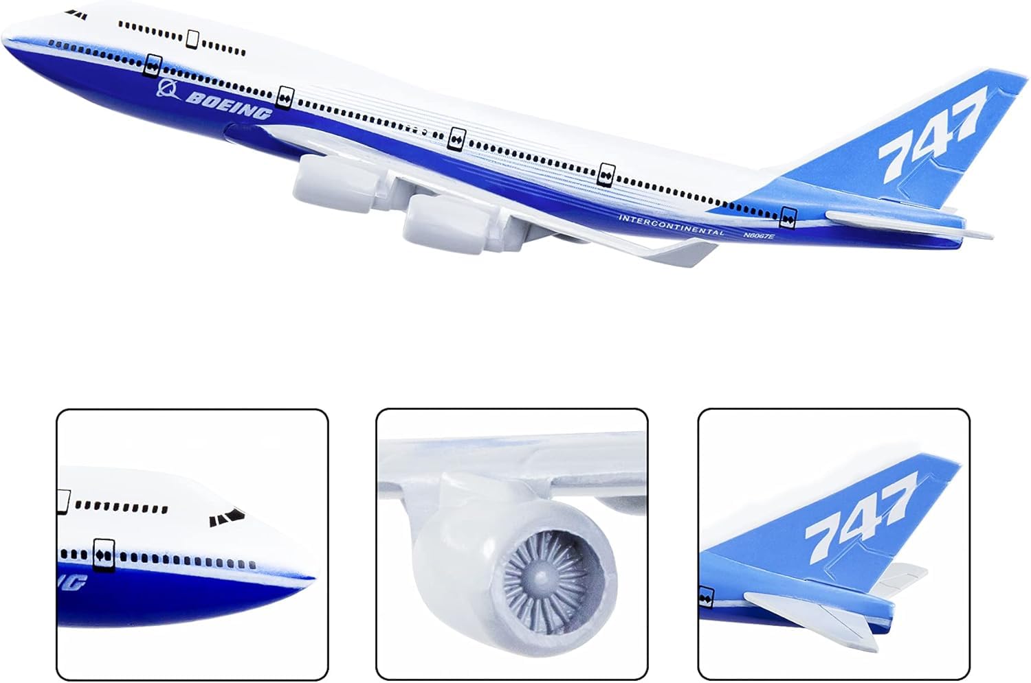 FAVHOME Boeing 747 16 cm Diecast Aeroplane Model - Collectible Miniature Aircraft for Aviation Enthusiasts,multicolor - Image 3 thumbnail