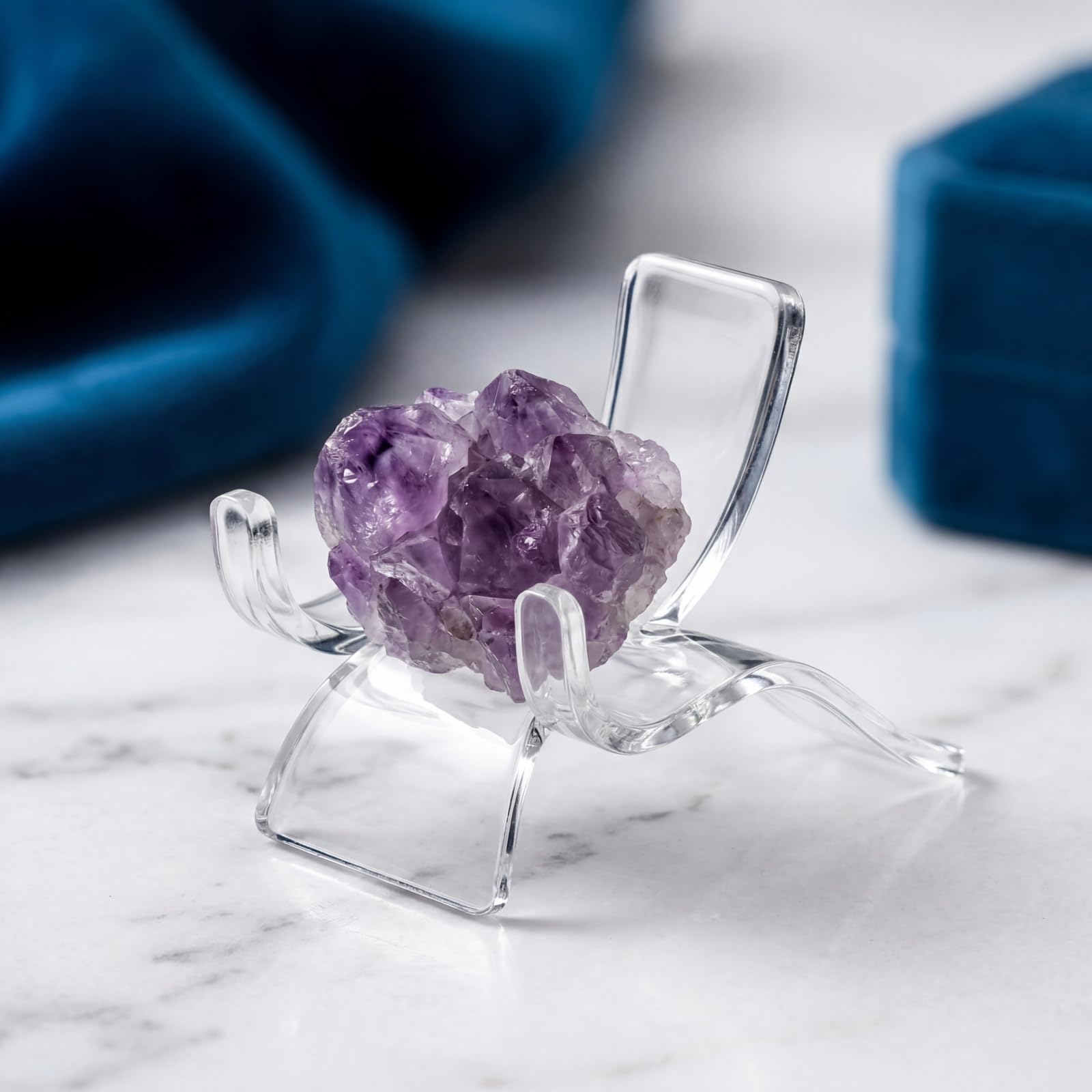 Lyellfe Soporte de caballete de acrílico, 30 piezas, mini soporte de exhibición en 3 tamaños diferentes, soporte de exhibición transparente para monedas, tarjetas comerciales, CD u otras colecciones | Soporte transparente para platos en 3 tamaños surtidos