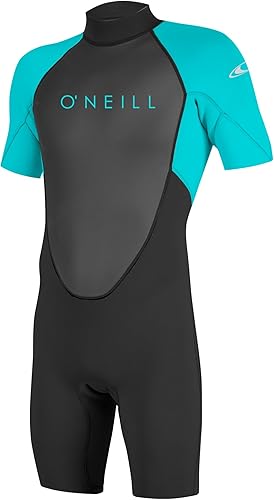 Miniatura 9 de O'Neill Wetsuits Youth Reactor-2 - Traje de neopreno de manga corta con cremallera trasera, 0.079 in, negrografito, 8