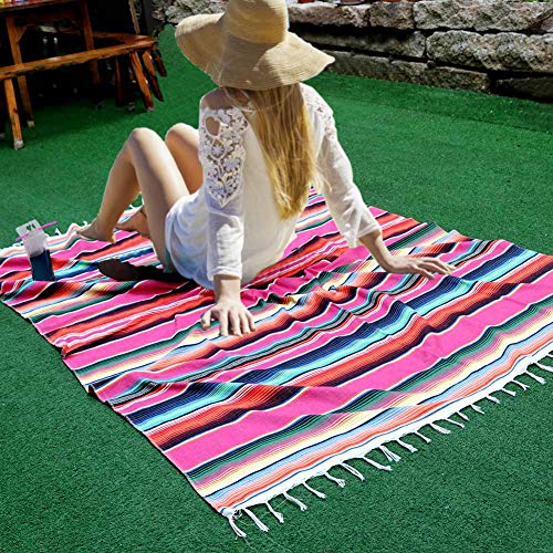 Nappe mexicaine rectangulaire coton pour déco table anniversaire - 8