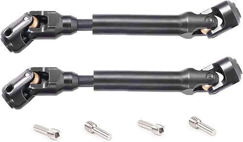 2 ejes de transmisión de orugas RC (3.386-4.528in) para 110 SCX10 II TRX4 Redcat D90 Gen7Pro RC4WD GEN8 Gladiator TF2 D90 YK4082 104311 RC eje de