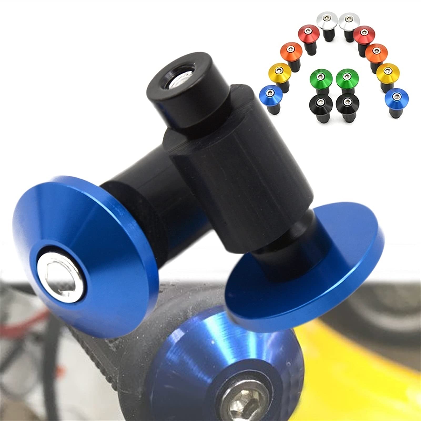 pour H&Onda CR CRF SL XR CRM 80 85 125 150 230 250 400 450 650 1000 R X AR M L Accessoires De Moto 22mm 7/8 "Embouts De Guidon De Moto Extrémités Guidon (Color : Le Noir)
