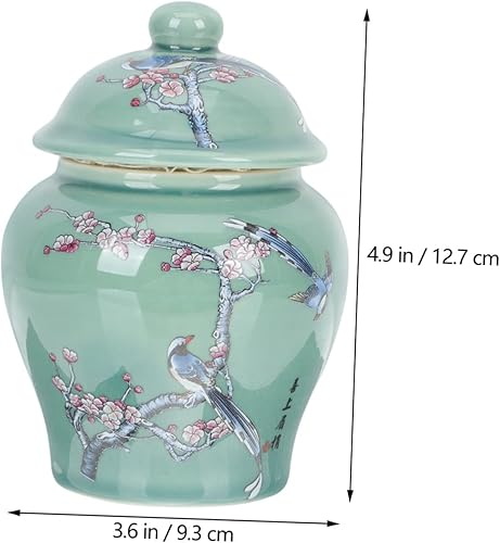 Miniatura 3 de Zerodeko Recipientes de té de almacenamiento de té para té suelto, recipiente de té de cerámica, soporte para té, tarro de jengibre hermético,