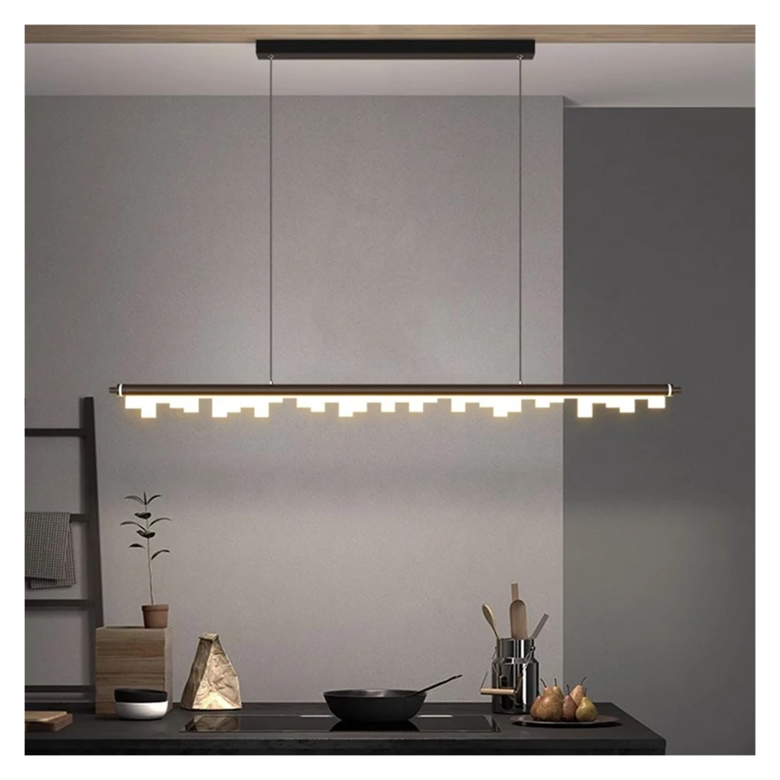 Lumières éclairage intérieur noir de 90cm pour grand salon