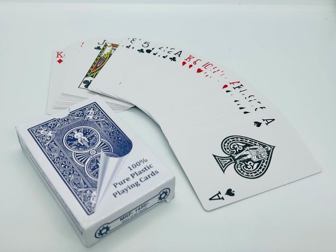 Marked Playing Card Bicycle Design (Blue) / SPY Mark Bicycle Card Packet (Plastic Deck)