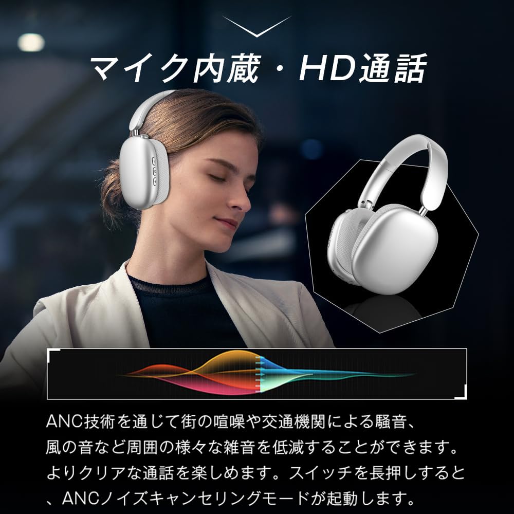 Amazon.co.jp: 明誠 ワイヤレスヘッドホン Bluetooth 5.4 オーバー
