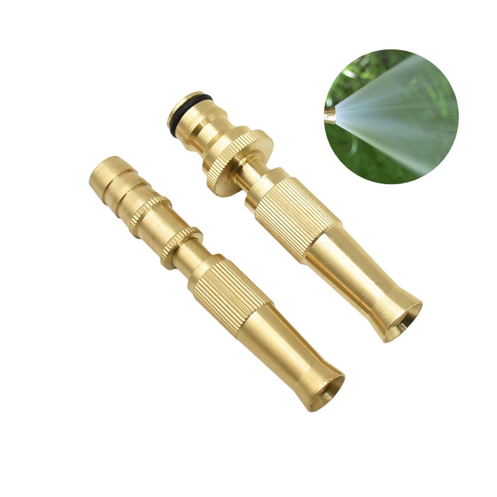 Riego del césped de rociadores 15 piezas de flujo variable de latón inyección directa de alta presión pistola de agua de alta presión 1/2 pulgada Manguera de 16 mm Conector de pezón Irrigación Boquill