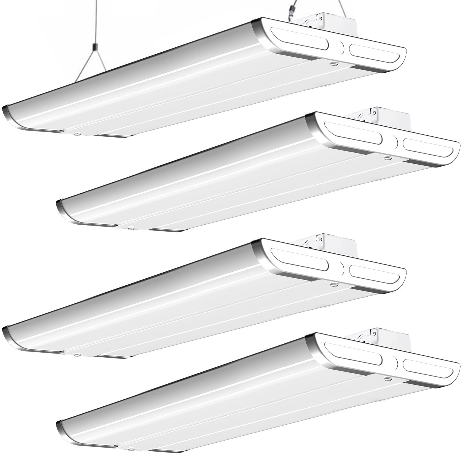 Lightdot 4FT LED High Bay Shop Lights with Flush Suspended Mount 265W Eqv 1000W 5000K 100-277V Commercial Lighting