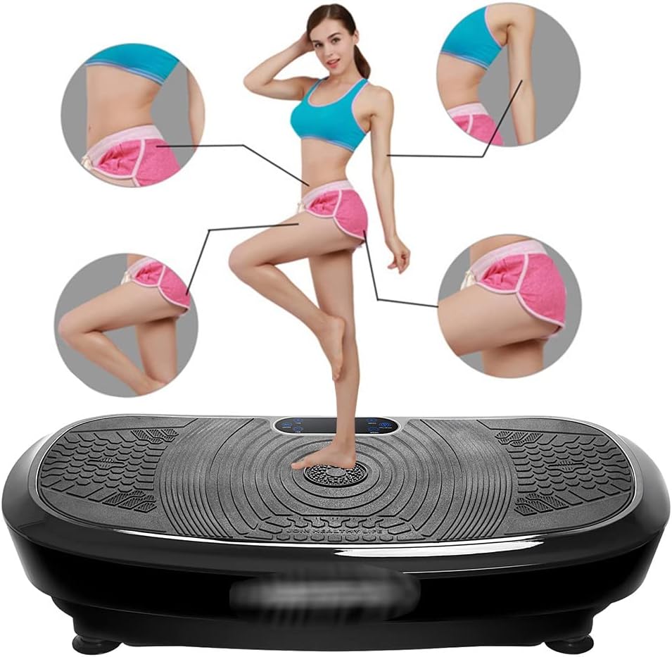 Whole Body Vibration Exercise Platform – at-Home, Vibrating Step Workout Machine – Gym Equipment – Workout Enhancer for Fitness and Sculpting