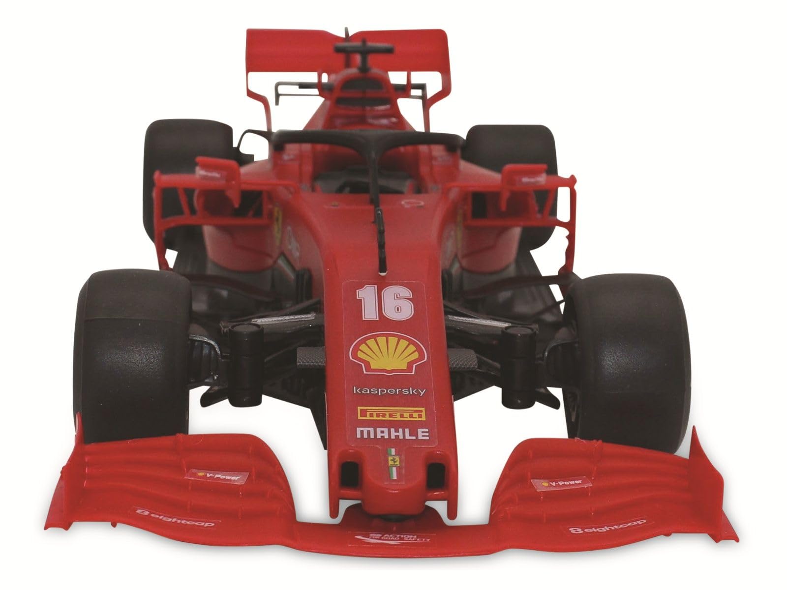 Ferrari SF 1000 1:16, 2,4 GHz zestaw do montażu – części są nakładane, nie są wymagane żadne narzędzia ani klejenie, wierne odwzorowanie szczegółów, otwieranie drzwi ręcznie