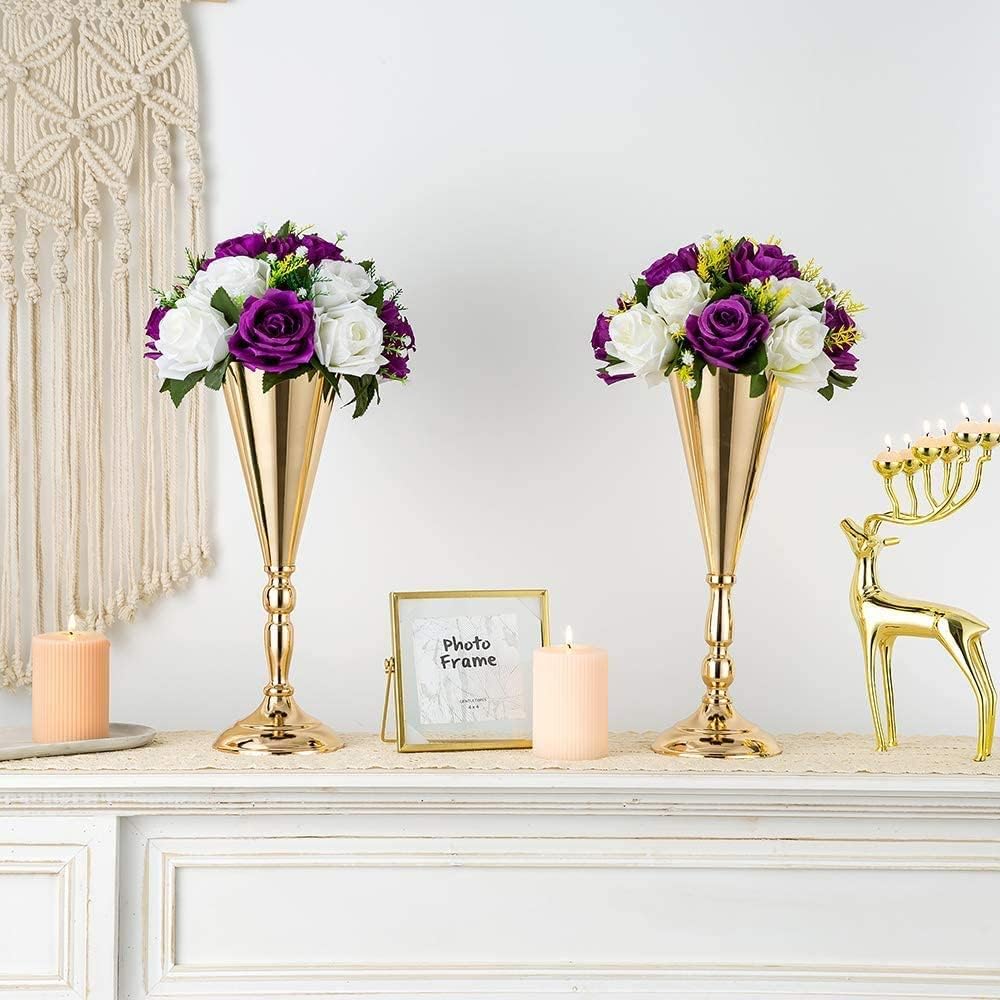 Sziqiqi Artificial Flowers Silk Rose Flowers for Wedding Centerpiece Party Birthday Anniversary Floral Arrangement Decorations - Image 8