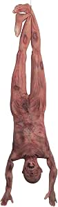 Halloween Bloody Dead Body, 4.6 ft Latex Hanging Corpse Prop for Haunted House and Parties