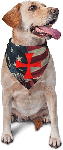 Symbol of The Knights Templar - Pañuelo para perro, bandana para mascotas, baberos para mascotas
