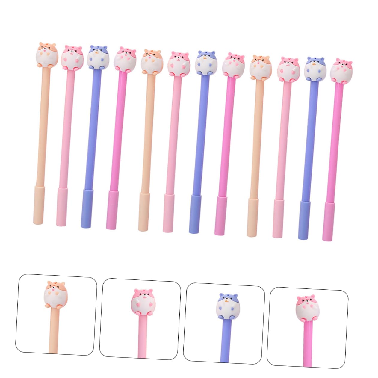 NUOBESTY 36 Pezzi 1 Set Penna Criceto Carino Adorabili Penne a Sfera Adorabili Penne Gel Regali Interessanti Per Gli Studenti Alunno Plastica Comodo Articoli Per La Scrittura