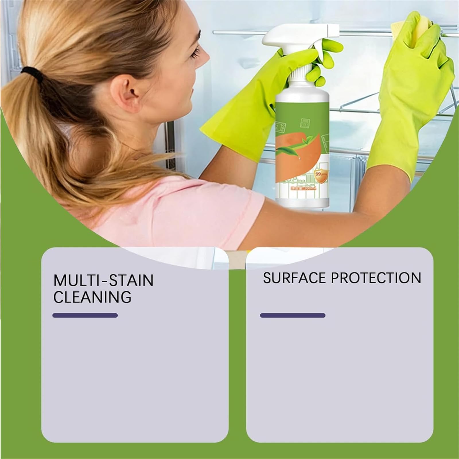 Fly Cleanse Mehrzweck-Ölreiniger, Fly Cleanse Natürliche Formel, sanft zu Haushaltsgeräten, schonend und unschädlich für Backofen, Herd und Dunstabzugshaube (2 PCS)
