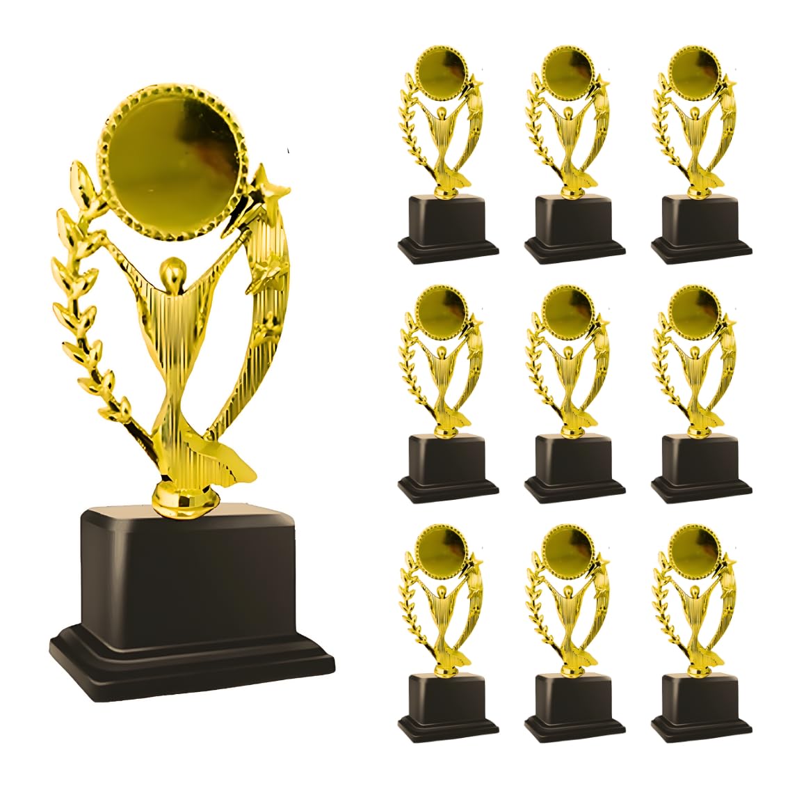 10 PC STAR TROPHY - 21 with CUSTOMIZATION for WINNER SPORTS FUNCTIONS, AWARD (19 CM) (19 cm) (B0D4HQN58P) Amazon Price History, Amazon Price Tracker