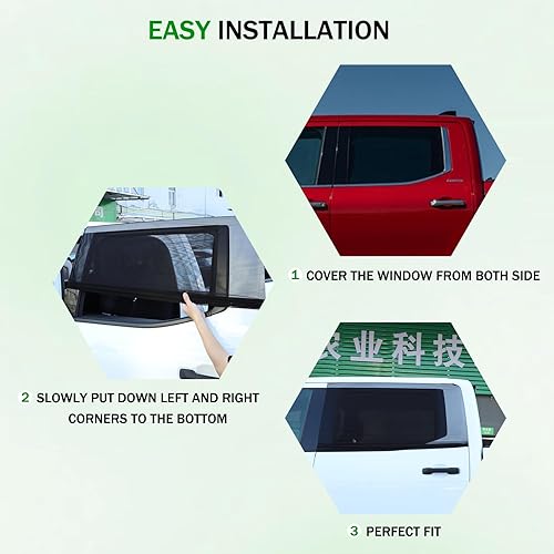 Miniatura 5 de LLKUANG 100 % de protección contra insectos para Toyota Tundra 2007-2025, cortinas de malla transpirable para puertas y ventanas, mosquiteras para